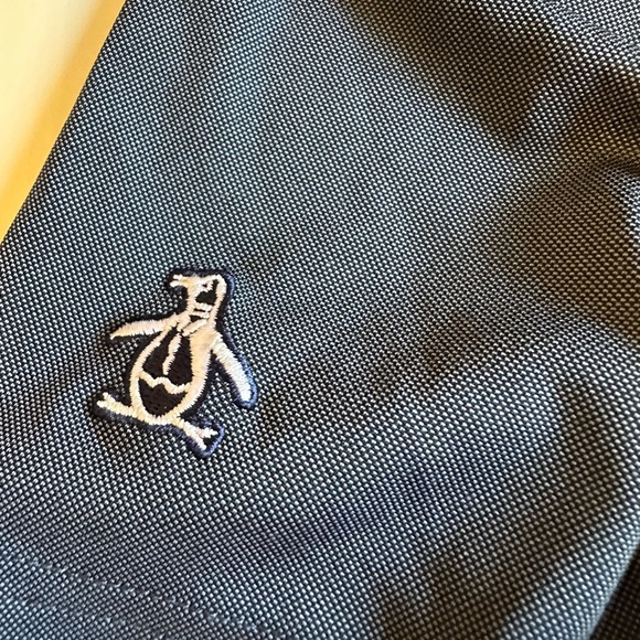 Original Penguin Blue Polo Classic Design Golf Performance Shirt - Picture 4 of 8